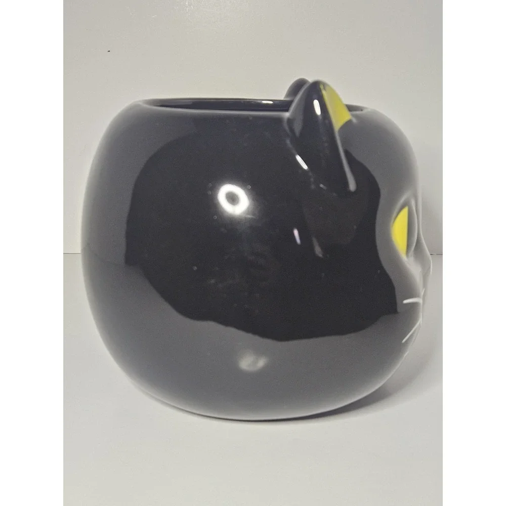 Kookie Kitty Black Cat Candy Bowl Candle Holder Yankee Candle Halloween Friends